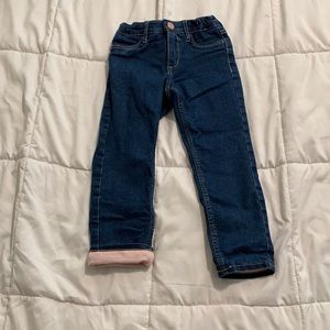 Lined skinny jeans